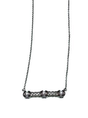 Judith Ripka Diamonique (CZ) Bar Necklace .925 17"